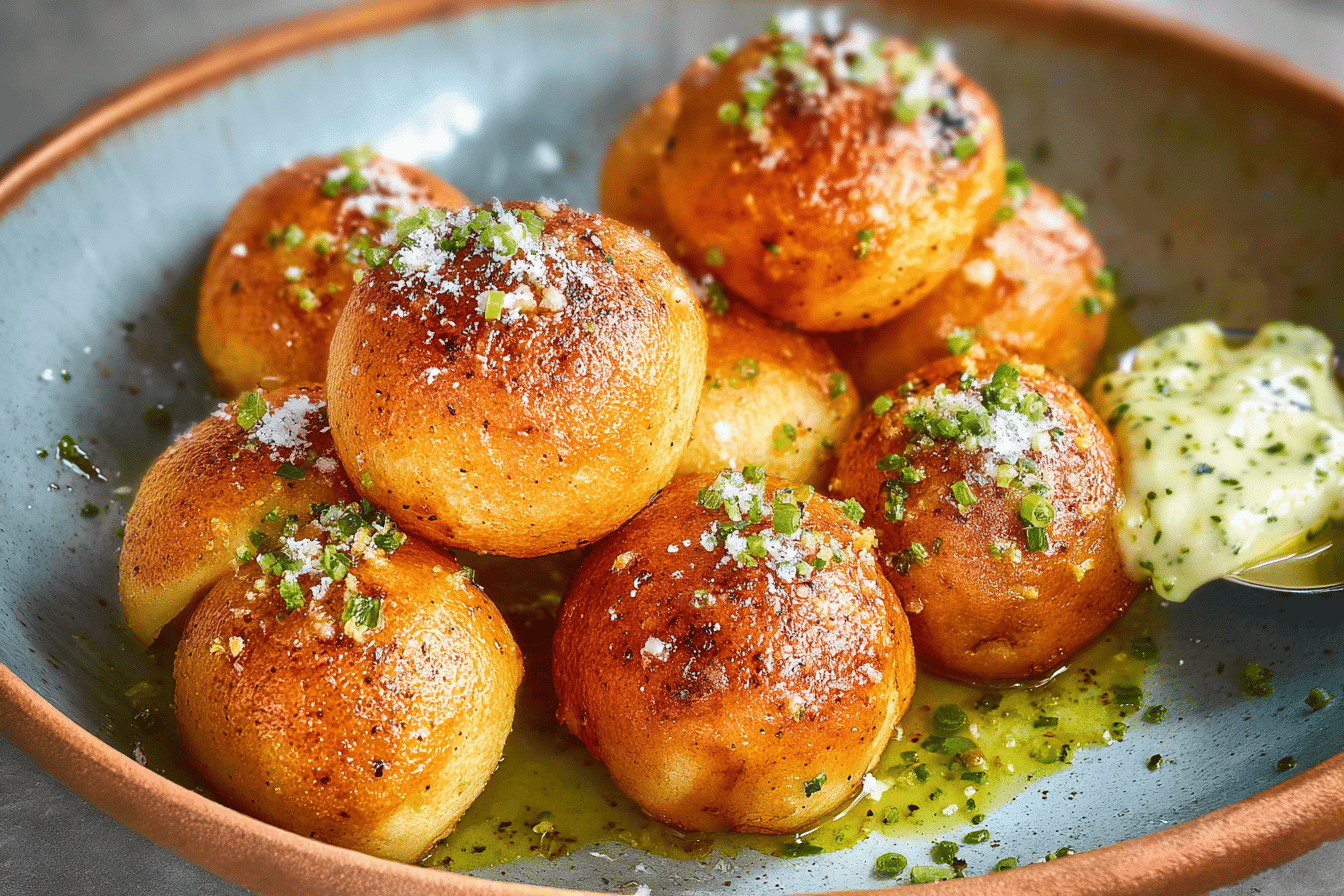 Dough Balls With Garlic Butter