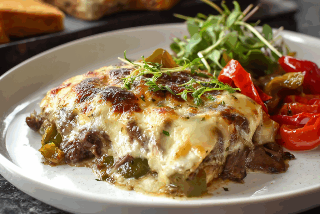 Cheesesteak Stuffed Lasagna