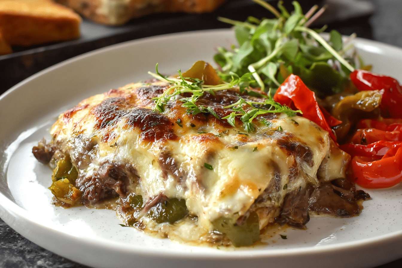 Cheesesteak Stuffed Lasagna