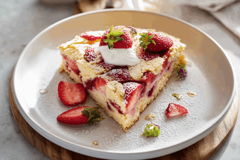 French Strawberry Cake