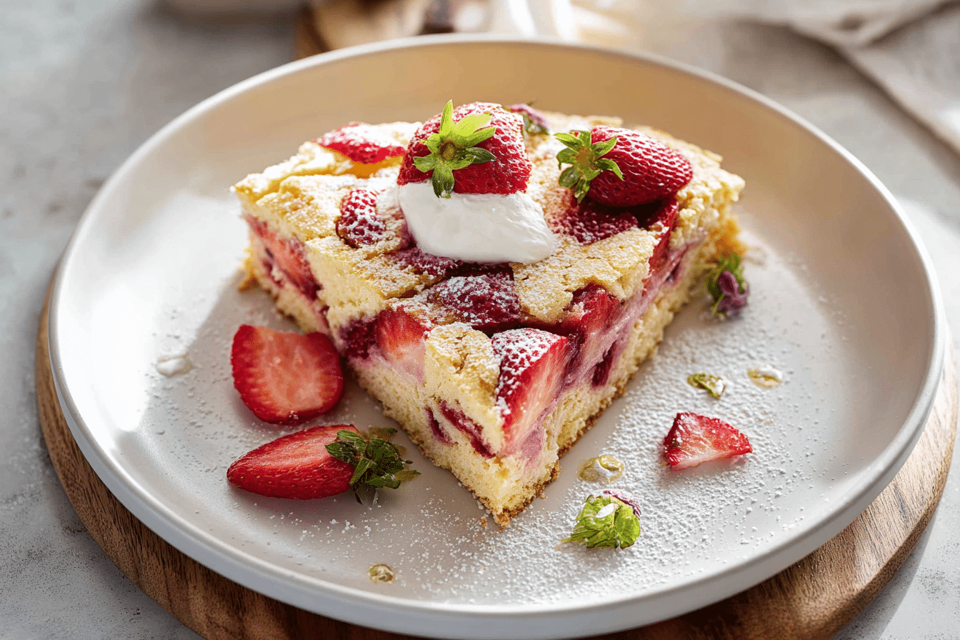 French Strawberry Cake