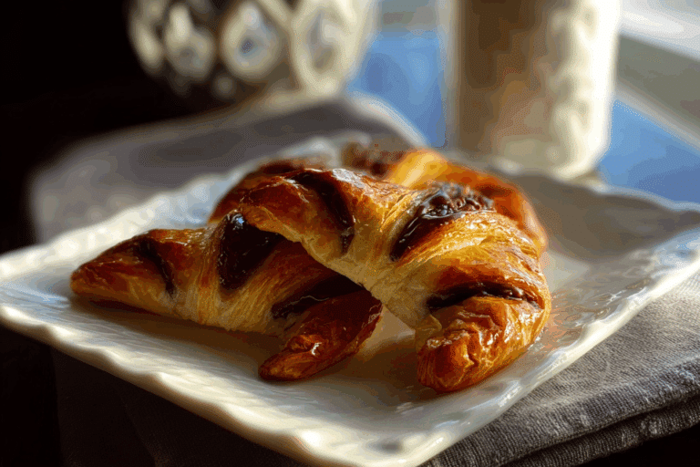 Puff Pastry Chocolate Croissants