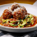 Low-Carb Meatballs with Zoodles