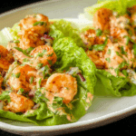 15 Minute Shrimp Lettuce Wraps with Sweet Chili Mayo