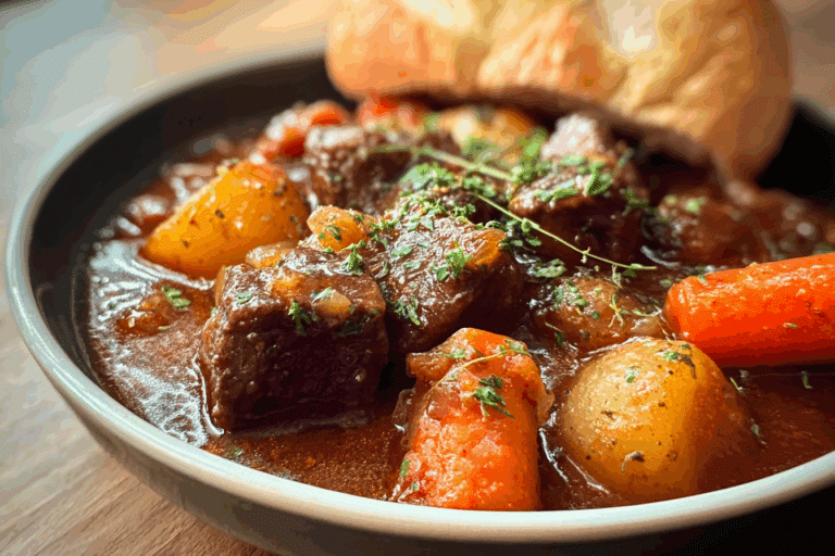 Beef Stew with Carrots & Potatoes
