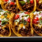 Mini Crispy Baked Ground Beef Tacos