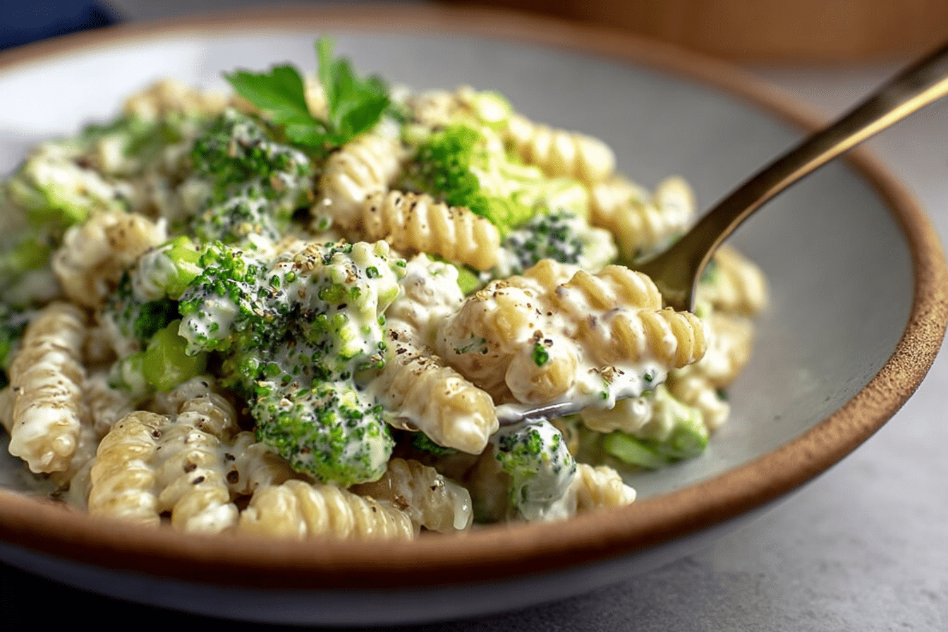 Cheesy and Creamy Broccoli Pasta Recipe