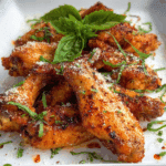 Cacio e Pepe Baked Chicken Wings