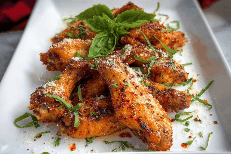 Cacio e Pepe Baked Chicken Wings