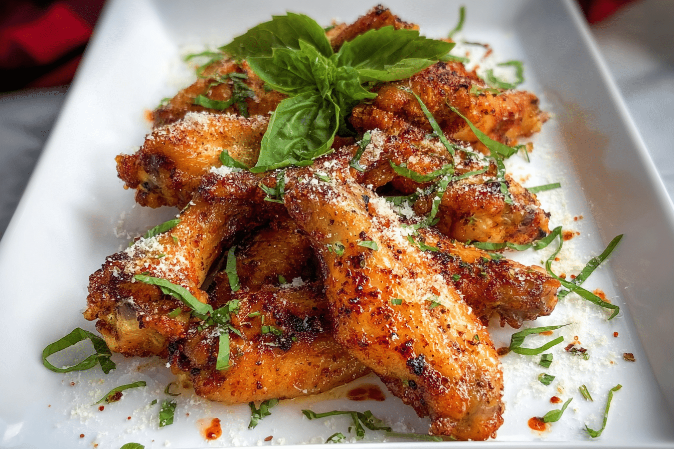 Cacio e Pepe Baked Chicken Wings