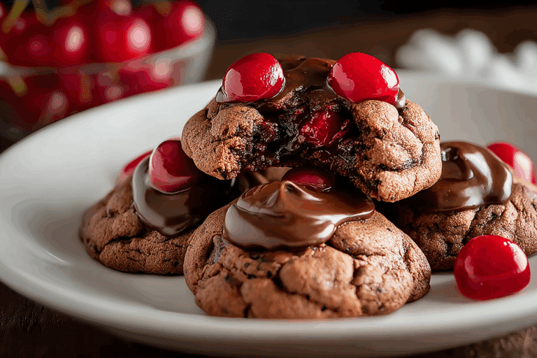 Chocolate Covered Cherry Cookies