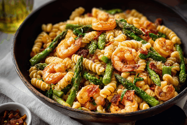 Shrimp Asparagus Pasta
