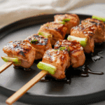 Teriyaki Salmon Skewers