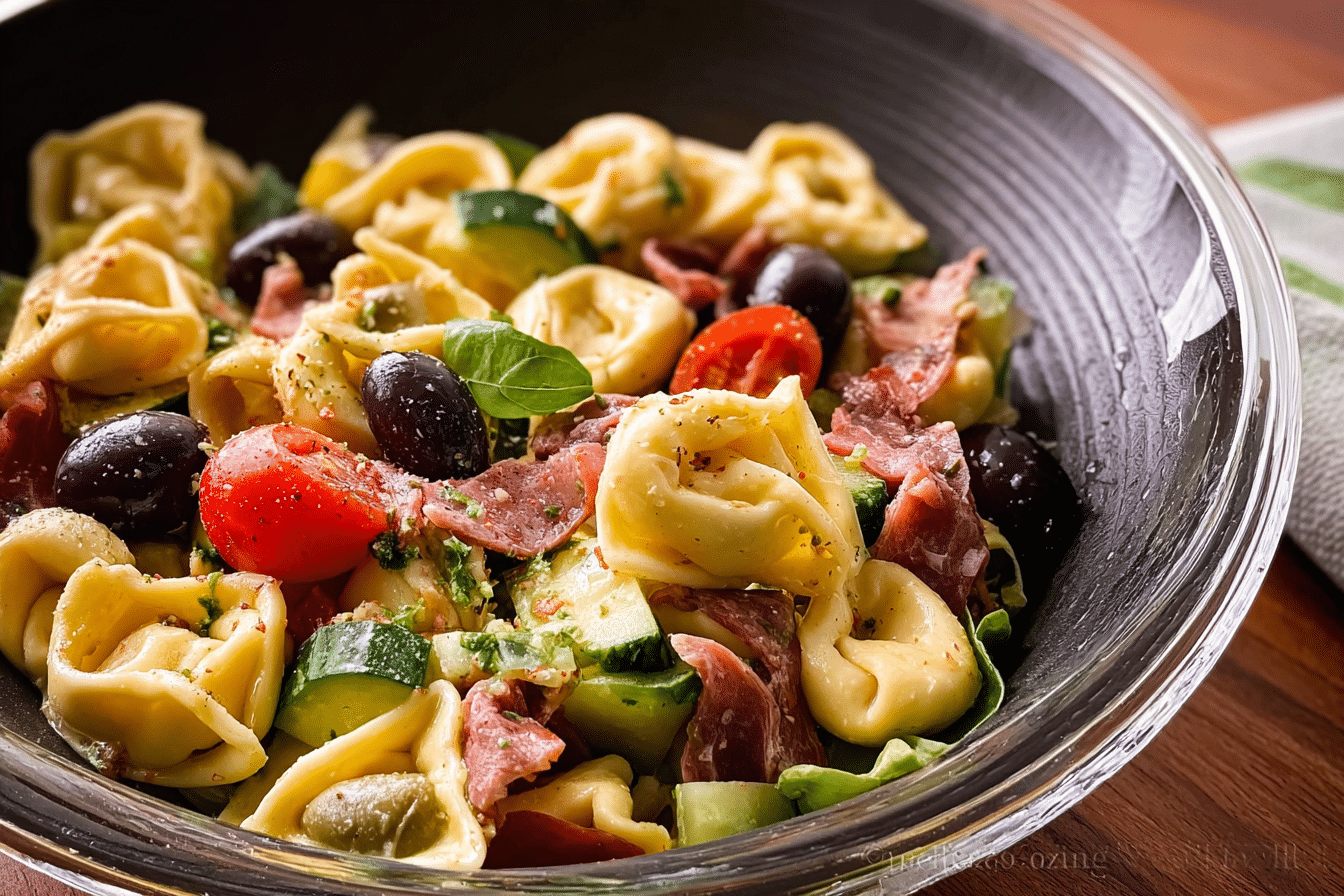 Olive Tortellini Pasta Salad