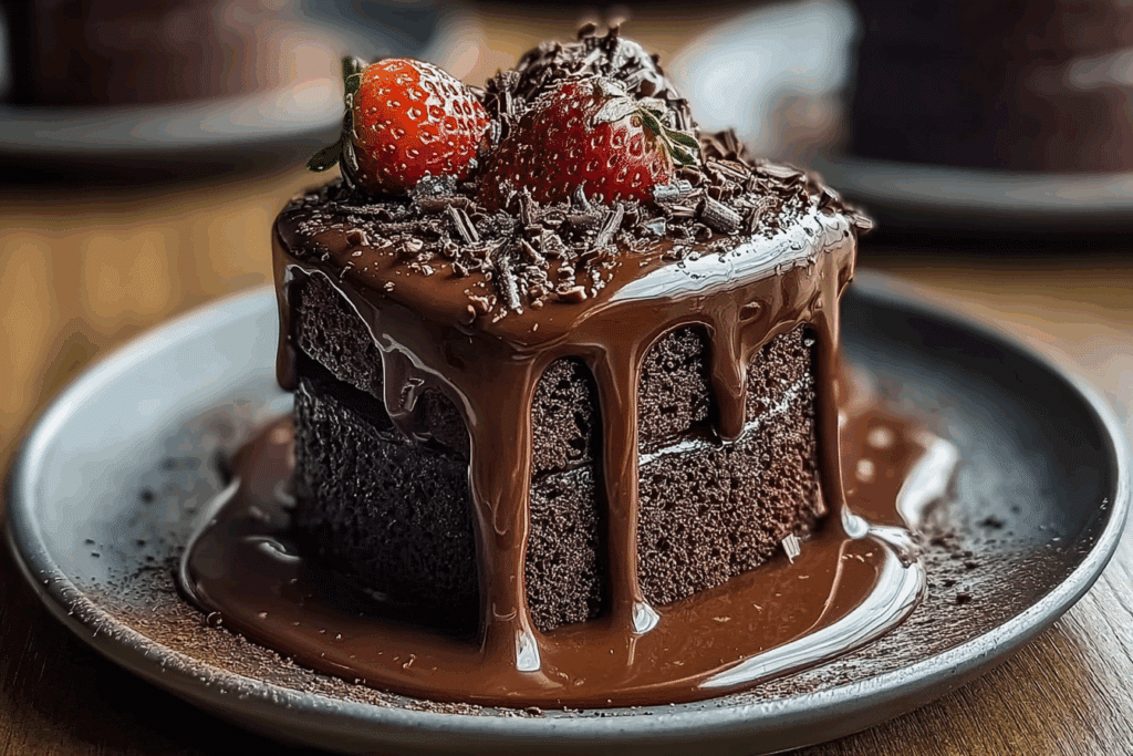Super Moist Chocolate Cake with Chocolate Ganache