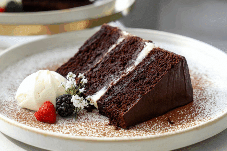 Chocolate Blackberry Layer Cake