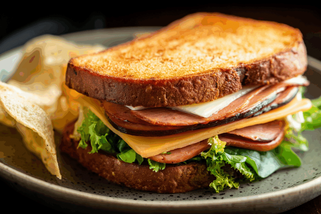 Fried Bologna Sandwich
