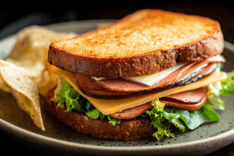 Fried Bologna Sandwich