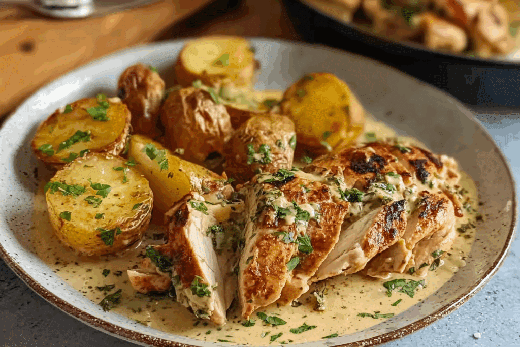 Crispy Peri Chicken and Potatoes