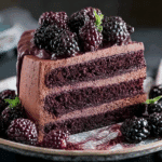 Chocolate Blackberry Layer Cake