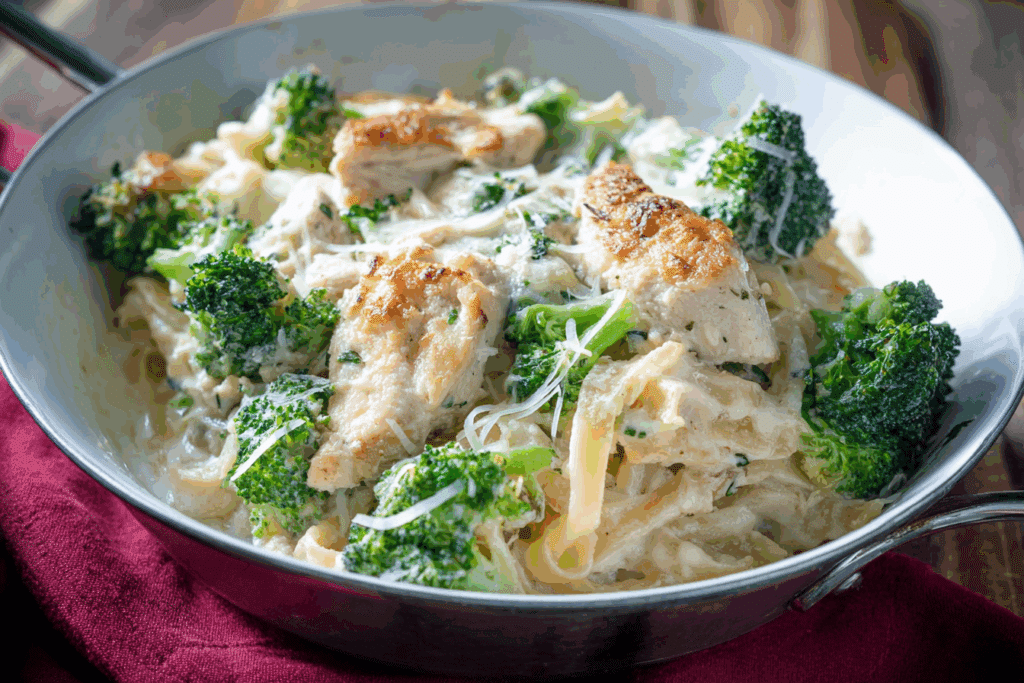 Chicken & Broccoli Alfredo Bake