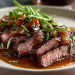 Tender Marinated Flank Steak with a Flavorful Sauce