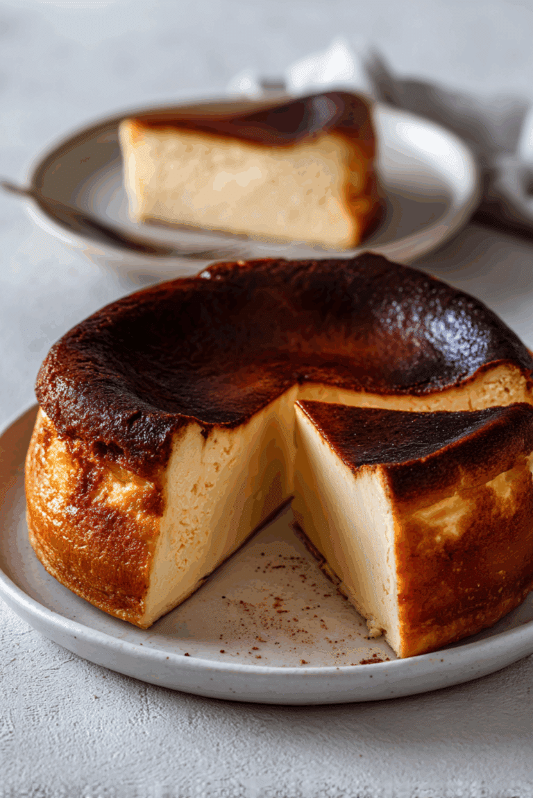 Vanilla Burnt Basque Cheesecake