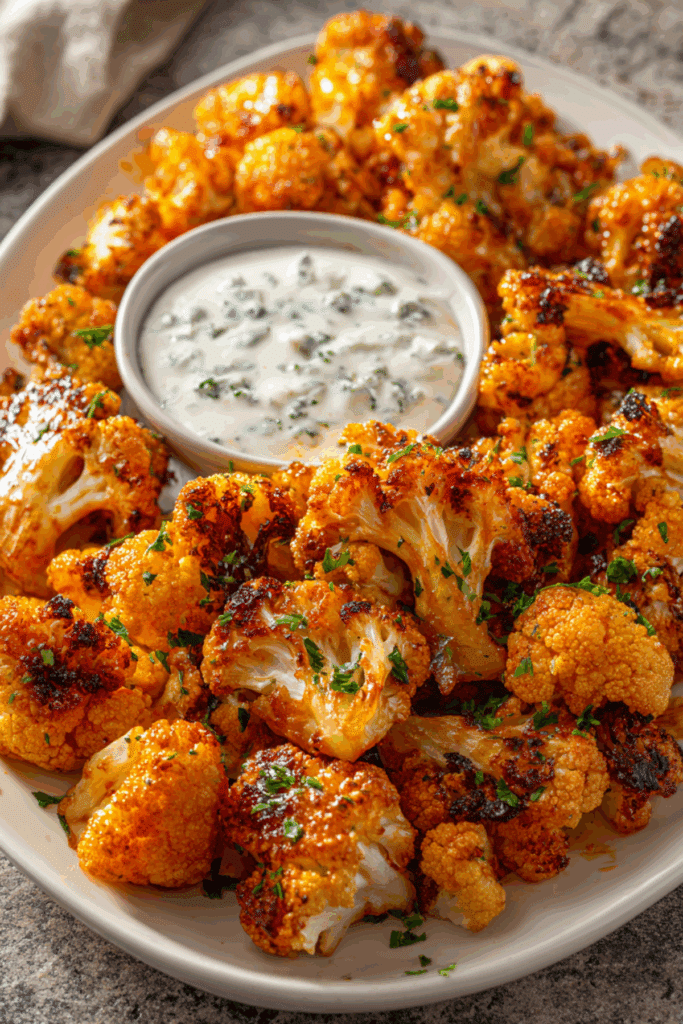 Crispy Buffalo Wings with Blue Cheese Ranch