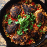 Crispy Cajun Chicken & Spiced Rice