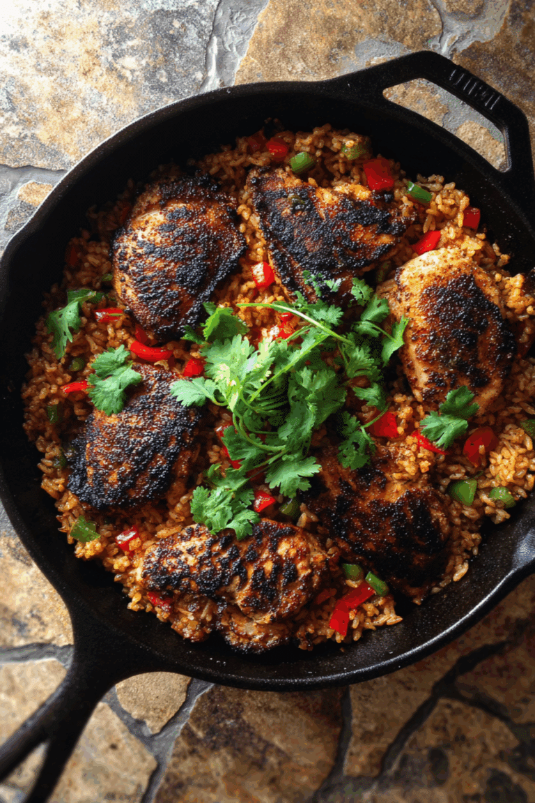 Crispy Cajun Chicken & Spiced Rice