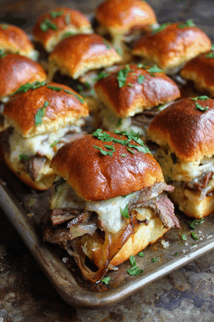 Hot & Cheesy Steak Slider Buns