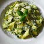 Courgette and Cottage Cheese Pasta
