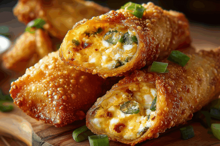 Crab Rangoon Jalapeno Popper Egg Rolls