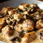 Creamy Chicken with Mushrooms and Dijon Sauce