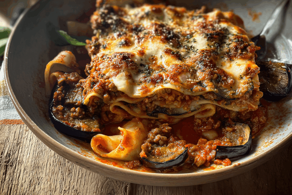Lazy Eggplant Lasagna
