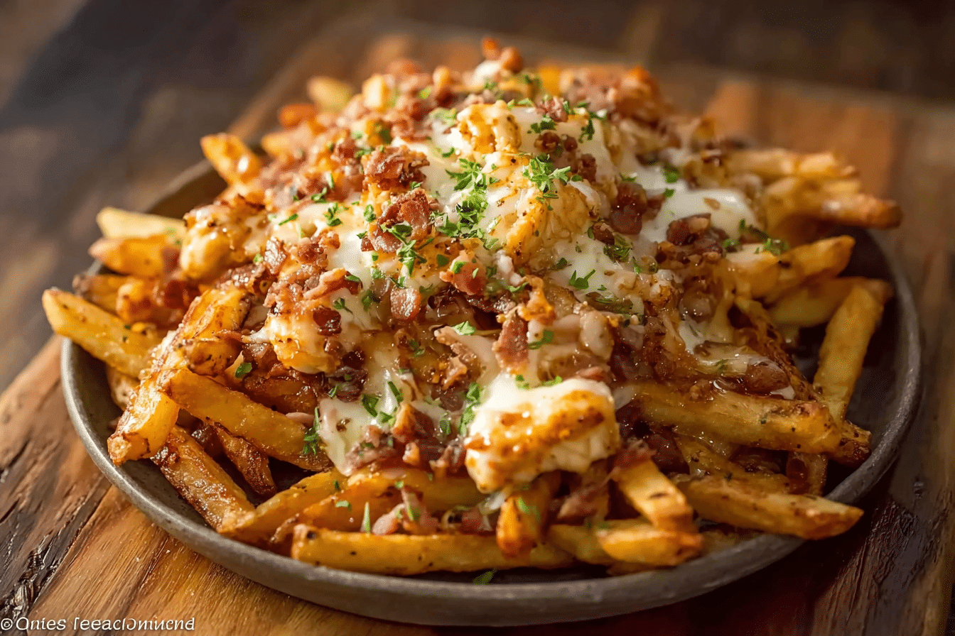 Dirty Chicken and Bacon Loaded Fries
