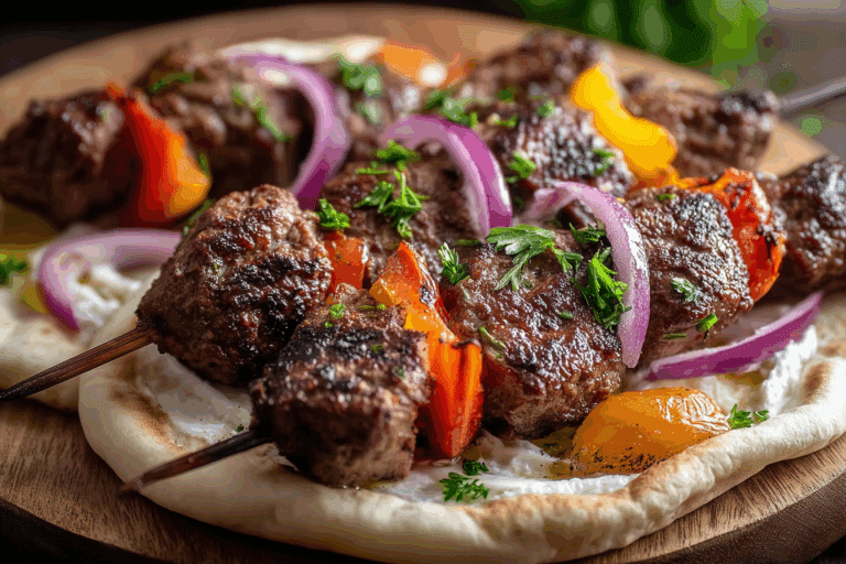 Juicy Oven Baked Beef Kababs