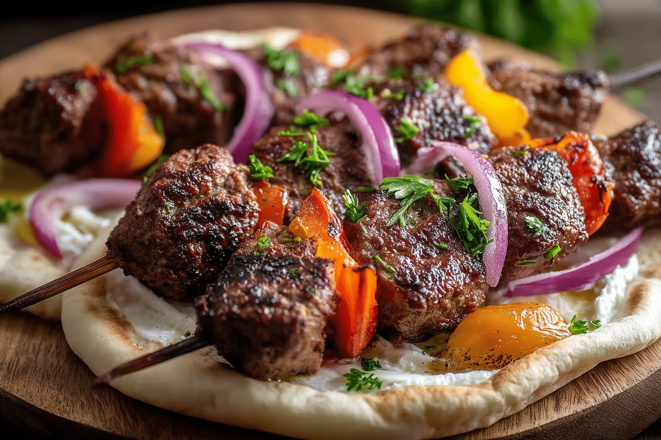 Juicy Oven Baked Beef Kababs