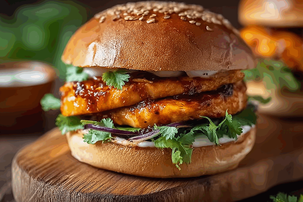 Hot Chili Chicken Burgers