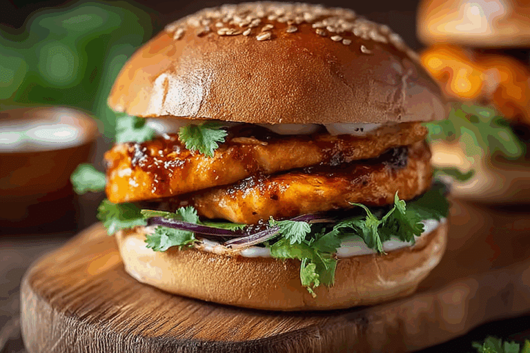 Hot Chili Chicken Burgers