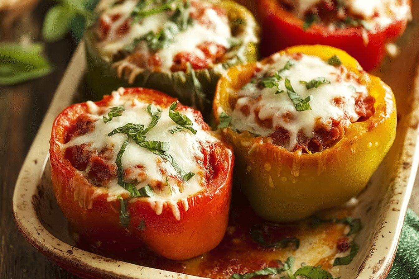 Supreme Pizza Stuffed Bell Peppers