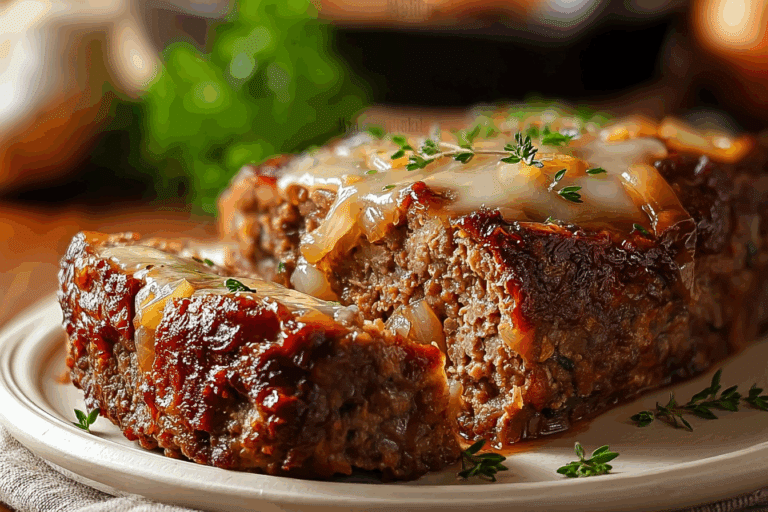 French Onion Meatloaf