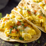 Cheesy Breakfast Egg Tacos