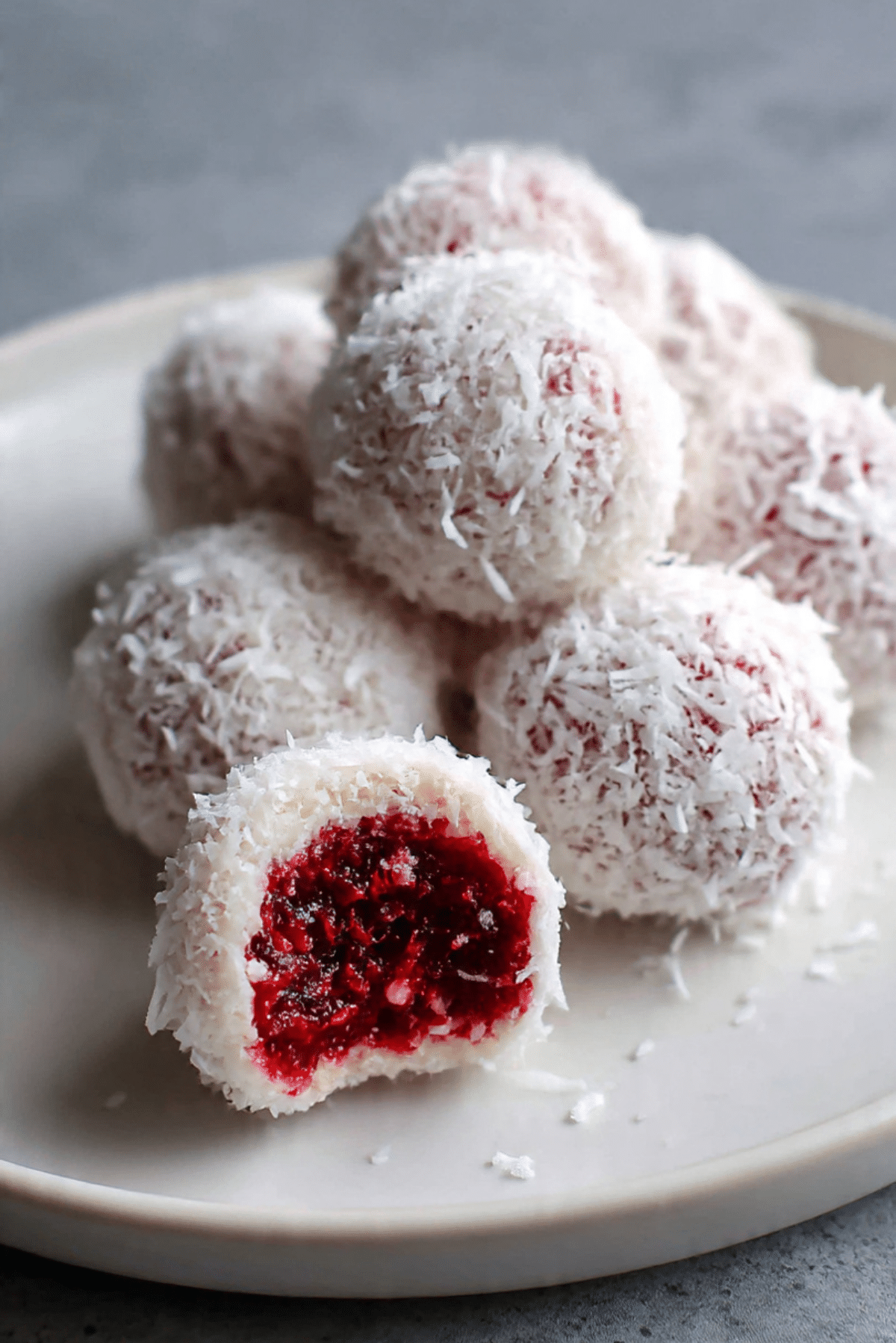 Raspberry Raffaello Balls