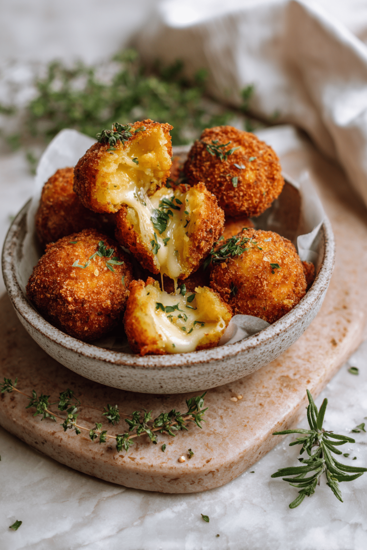Cheese Stuffed Potato Balls