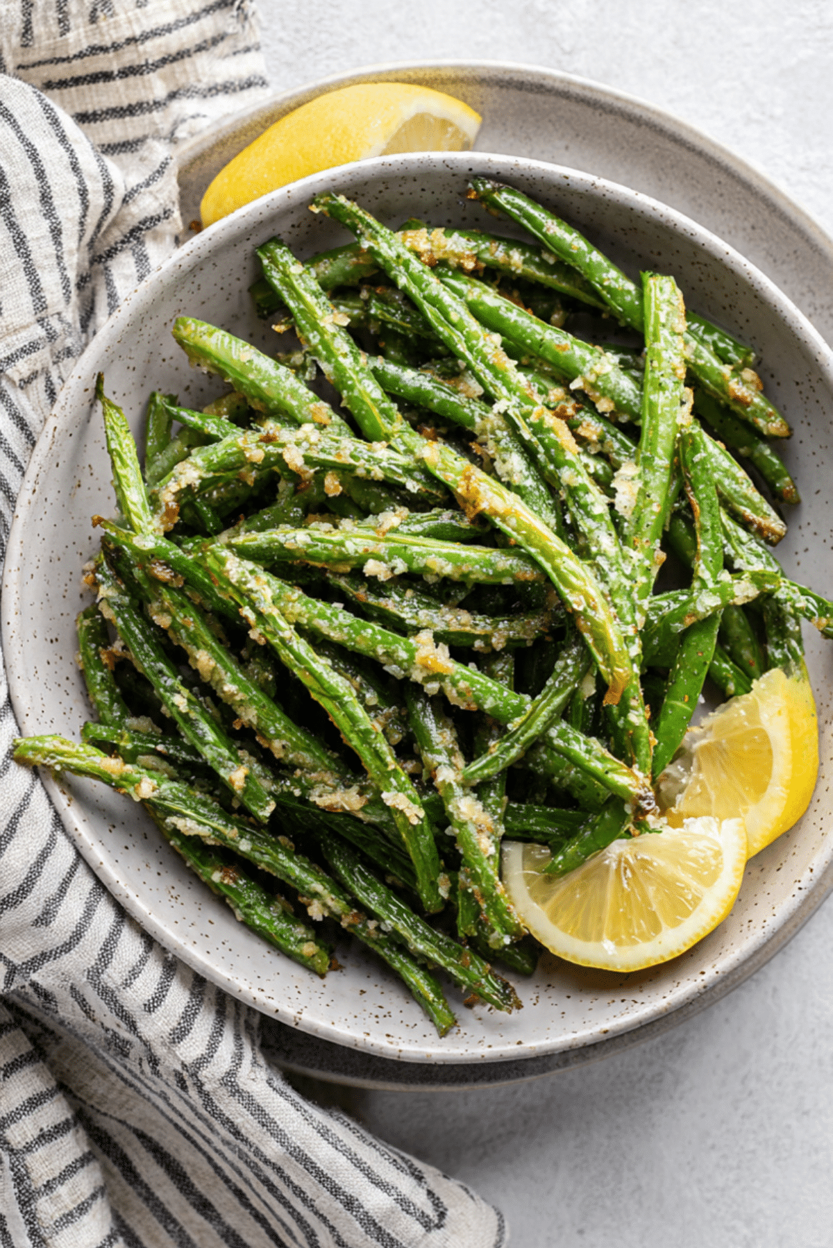 Garlic Parmesan Roasted Green Beans