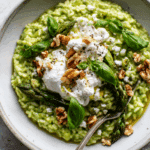 Basil, Asparagus, Leek & Goat Cheese Risotto