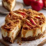 Apple Crumble Cheesecake
