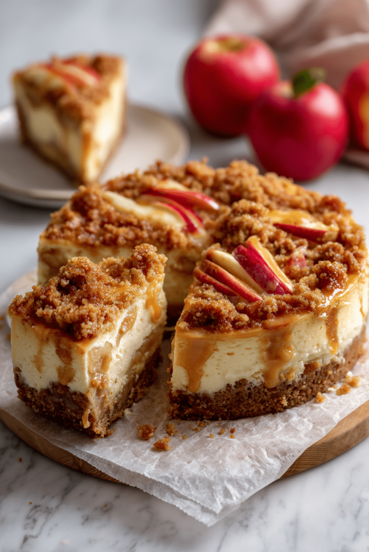 Apple Crumble Cheesecake