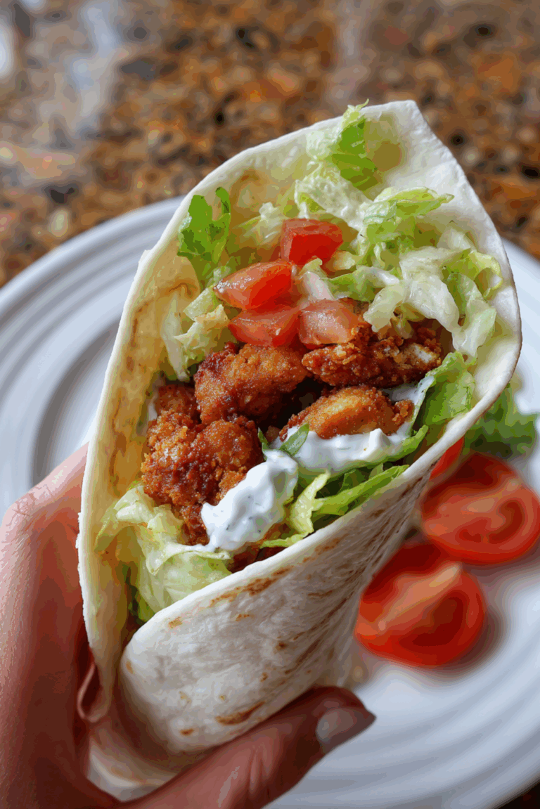 KFC Style Crispy Chicken Twister Wraps